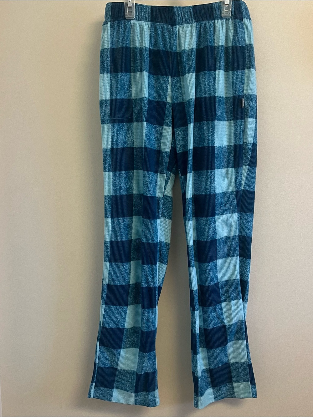 Eddie Bauer Sleepwear Womens Pajama Pants and Shorts Blue Plaid Pull On Small